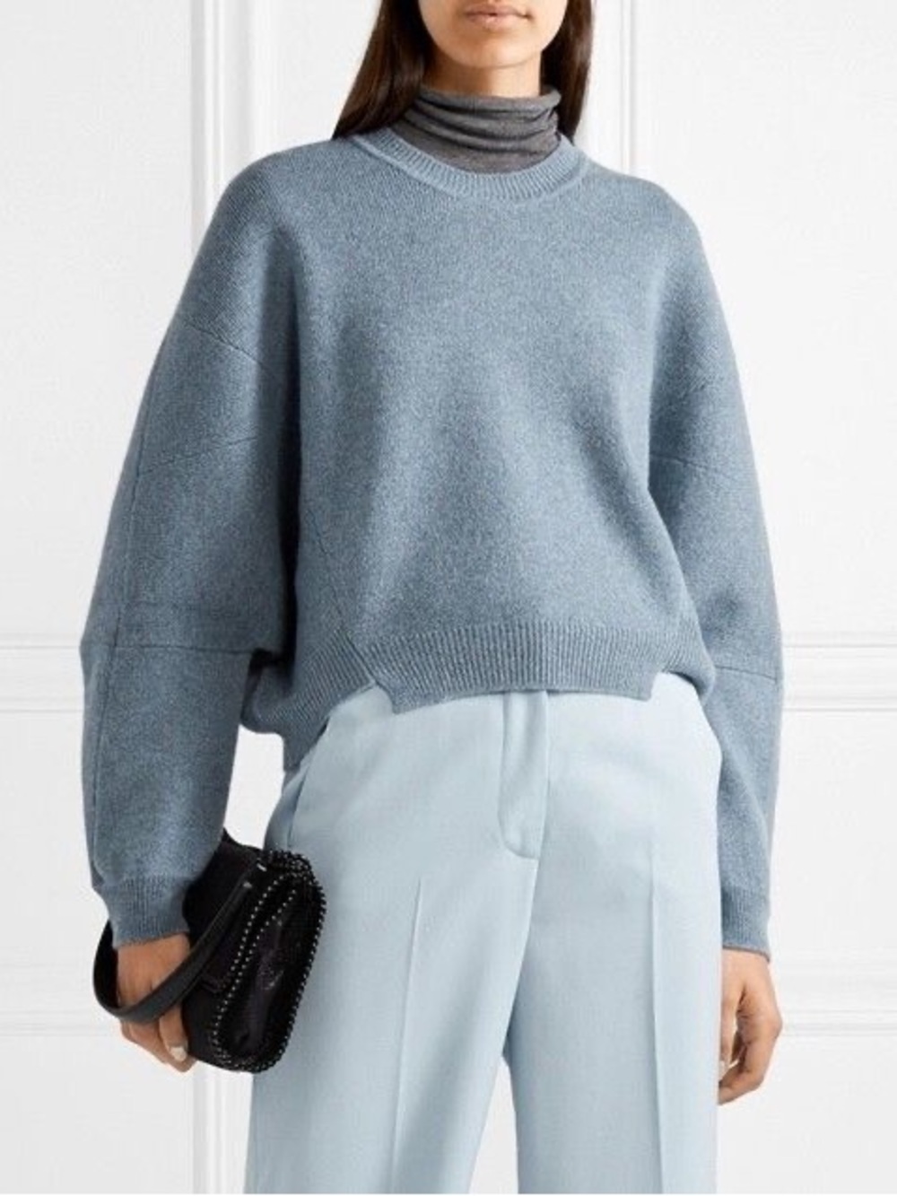 Stella McCartney Blue Wool and Alpaca Sweater Size M